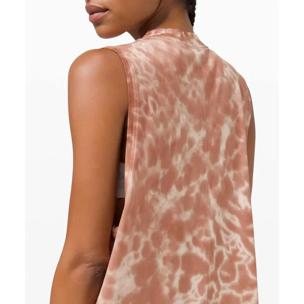 Lululemon All Yours Tank Tie Dye Marmoleado Tie Dye Ancient Copper Pima Cotton